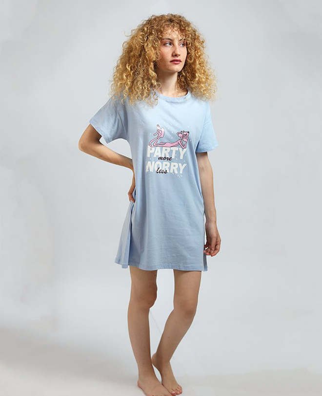 Pyjama Robe Coton Panthere